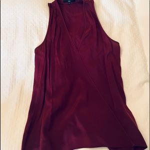 Tibi burgundy shirt